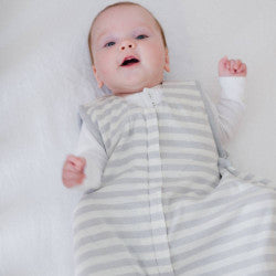 Woolbabe 3 Seasons Front Zip Merino/Organic Cotton Sleeping Bag | Pebble