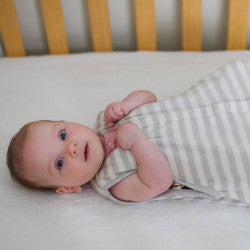 Woolbabe 3 Seasons Front Zip Merino/Organic Cotton Sleeping Bag | Pebble