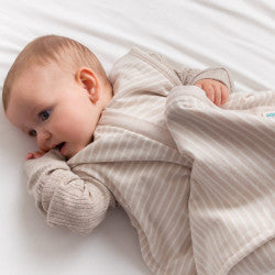 Woolbabe 3 Seasons Front Zip Merino/Organic Cotton Sleeping Bag | Dune